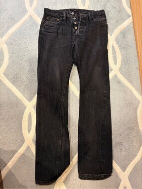 SUGARCANE Black Men’s Straight-Leg Jeans (Size: Waist 30 Length 34)